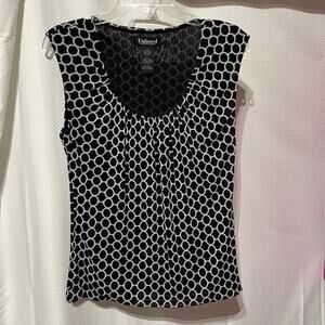 Unlisted S black white graphic repeating pattern 💯 nylon worn once